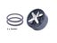 Replacement Extractor Blade for Nutribullet 900/600 Series, 2 Extra Gasket Carousel 6