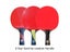 Huieson 6 Star Table Tennis Racket Set W/Pimples-in Rubber Accessories Carousel 9