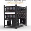 12 GPU Miner/Mining Rig Frame/Case/Rack Dual Power Supply For Crypto Currency Carousel 5