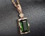 Emerald Pendant Necklace 14K Rose Gold Plated Carousel 1