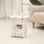 Modern Oval Sofa Side Coffee Tea Table Leisure Desk Storage Shelf White By Carousel 3