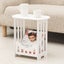 Modern Oval Sofa Side Coffee Tea Table Leisure Desk Storage Shelf White By Carousel 5