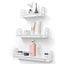3Pcs Modern Wall Mounted Shelf Storage Rack Holder Home Office Bedroom Decor Set Carousel 1