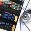51pcs / set Sketching Wood Pencil Set Professional Drawing Color Pencil Kit with Carousel 4