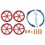 4Pcs All Metal Platform Red Leveling Nut + PTEF Tube with Leveling Spring Upgrad Carousel 3