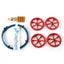 4Pcs All Metal Platform Red Leveling Nut + PTEF Tube with Leveling Spring Upgrad Carousel 4