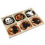 Colorful Halloween Six - square Grid Ghost Pendant Wooden Chips Home Party Decor Carousel 2