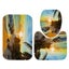 Beach Shower Curtain Waterproof Bathroom Suit Sunset Beach Printing Bath Curtain Carousel 4