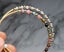 Natural Stone Bead Bracelet Bangle 14Kt Gold Plated Carousel 2