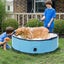 80x20cm Folding Paddling Pool PVC Pet Bathtub Dogs Cats Puppy Shower Swimming Po Carousel 8