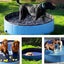 80x20cm Folding Paddling Pool PVC Pet Bathtub Dogs Cats Puppy Shower Swimming Po Carousel 9