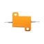 20pcs RX24 25W 8R 8RJ Metal Aluminum Case High Power Resistor Golden Metal Shell Carousel 4