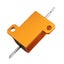 20pcs RX24 25W 8R 8RJ Metal Aluminum Case High Power Resistor Golden Metal Shell Carousel 5