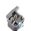 Gray Extruder + MK9 Extruder Nozzle + 5Pcs 1 . 75 / 0 . 4mm Brass Nozzle with Si Carousel 3