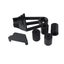 Black 3 High 1 Short Silicone Hotbed Leveling Column with Solid Bed Mount for CR Carousel 5
