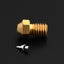 TWO TREES M6 Thread Brass Nozzle Adapter Set 0 . 2 / 0 . 3 / 0 . 4 / 0 . 5mm Tip Carousel 3