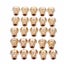 One Box MK10 Brass Nozzle and Maintenance Kit 25Pcs 0 . 2 - 1 . 0mm Nozzle with Carousel 4
