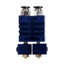 3DSWAY Improved 2 In 2 Out Hotend Kit Dual Heads Extruder For 3D Printer Carousel 3