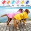 Dog Raincoat Waterproof Outdoor Rain Coat Jacket Coat Fleece Reflective Safe Carousel 3