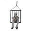 Halloween Hanging Jail Cage Prisoner Ghost Skeleton Glow Eyes Ghost Sounds Decor Carousel 5