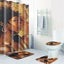 9 Optionals for African Girl Bathroom Shower Curtain Pedestal Rug Lid Toilet Cov Carousel 1