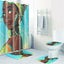 9 Optionals for African Girl Bathroom Shower Curtain Pedestal Rug Lid Toilet Cov Carousel 2