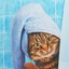 Cat Bathing Bathroom Shower Curtain Waterproof Fabric With 12 Hooks Carousel 8
