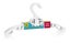 VeeBee Plastic Baby Clothes Hangers, 6 Pack (White) Carousel 1