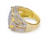 Gorgeous Men's CZ Diamond Ring / 18KGP Gold - S11 Carousel 2