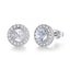 925 Sterling Silver Crystal Stud Earrings "Briar" (Crystal) Carousel 5