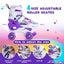 Kids Roller Skates Adjustable 4 Sizes 4 Light Up Wheels For Size 26-33 Col. Carousel 5