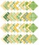 Soimoi 40Pcs Check Print Cotton Precut Fabrics For Quilting Craft Strips Carousel 8