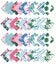 Soimoi 40Pcs Tropical Theme Flamingo Print Cotton Precut Fabrics For Quilting Carousel 8