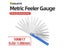 100B17 Feeler Gauge Metric Size 0.02-1mm Thickness Gauge Set Valves Foliage Of Carousel 7