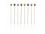 100pcs Colorful Round Pearl Head Dressmaking Pins Needles Stitch DIY Craft Carousel 7