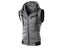 Color Block Summer Sports Men Zipper Sleeveless Fitness Hoodies Hooded Vest Carousel 1
