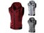 Color Block Summer Sports Men Zipper Sleeveless Fitness Hoodies Hooded Vest Carousel 5