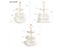 Detachable 3 Tier Cake Stand For Desserts Parties Carousel 7