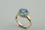 Natural Blue Topaz & Diamond Engagement Ring 9ct Carousel 5