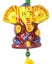IBA Indianbeautifulart Colorful Lord Ganesha Wind Chimes Wall Décor- Handmade Carousel 2