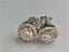 0.6 Ct Halo Round Moissanite Diamond Stud Earrings (18K Gold Plated on Silver) Carousel 5