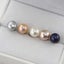 925 Sterling Silver Button Pearl Stud Earrings 8.5mm "Treena" (White) Carousel 5