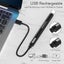 Electric Lighter Rechargeable Arc Lighter with LED Battery Flexible Neck USB Carousel 4
