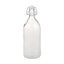 Clear Glass Water Bottle with Clamp Stopper 1L Carousel 1