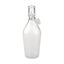 Clear Glass Water Bottle with Clamp Stopper 1L Carousel 2