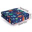 Dismountable Highchair Booster Cushion For Kids - Blue Dino Carousel 4
