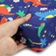 Dismountable Highchair Booster Cushion For Kids - Blue Dino Carousel 5