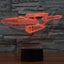 3D Illusion Acrylic LED Star Trek Enterprise Children's Night Light with Touc... Carousel 8