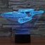 3D Illusion Acrylic LED Star Trek Enterprise Children's Night Light with Touc... Carousel 10