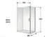 Framed Shower Rectangle Sliding 1200wx900dx1900h Door+Tray+Wall Liner $720 Carousel 11